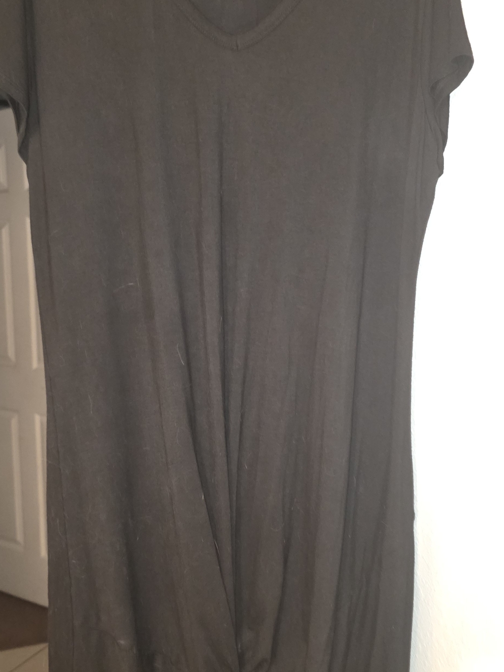 Women's Grey Dress. Short Sleeve Top. Size 2xl